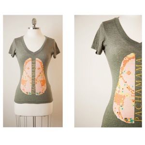 Olive Green Graphic Print Pachamama Tee T-shirt